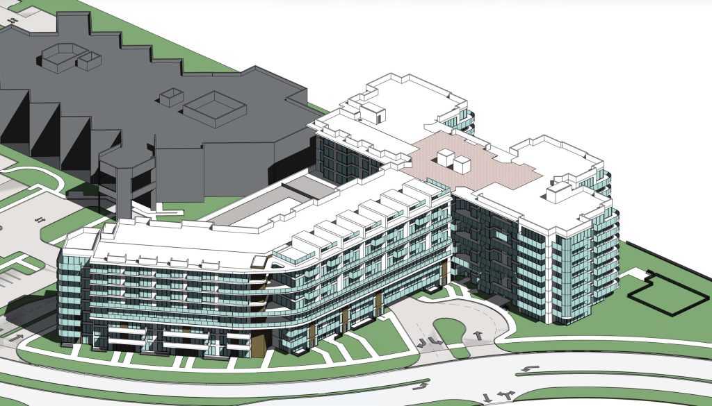 The future site of a new eight-story, 222-unit mixed use development at 1600 Clint Moore Road, Boca Raton, FL. (Planning Document)