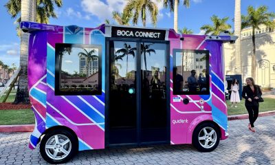 The MiCa autonomous vehicle, powered by Guident software, poised to be launched in Dec. 2025 in Boca Raton, Fla. (Photo: Boca Daily News)