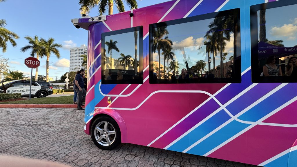 The MiCa autonomous vehicle, powered by Guident software, poised to be launched in Dec. 2025 in Boca Raton, Fla. (Photo: Boca Daily News)