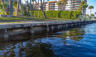 The seawall at Jeffrey Street, Boca Raton, FL. (Photo: Boca Daily News)