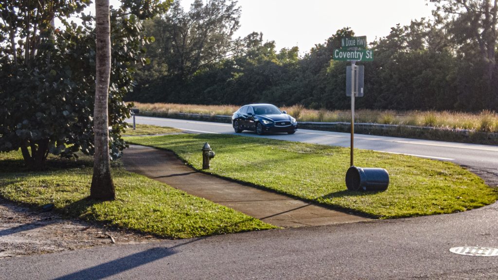The project area for sidewalk, roadway and water main improvements in the Delray Manors neighborhood, Boca Raton, FL, Jan. 2026. (Photo: Boca Daily News)