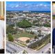 Jon Pearlman (left), the downtown area, and Mayor Scott Singer. (File Photos)