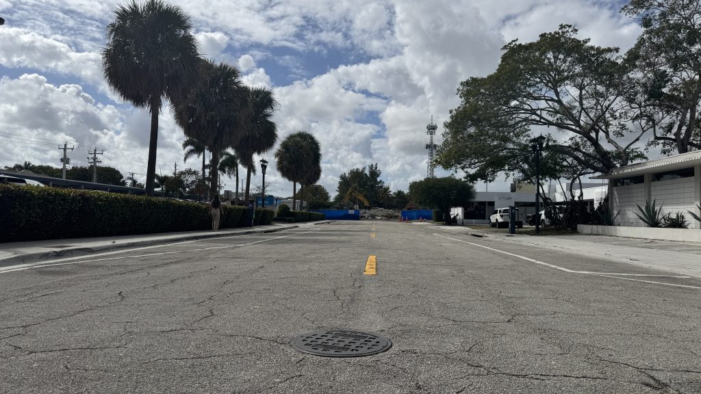 A ground view of the streets and alleyways to be vacated for the 'Mr. C' residences in Boca Raton, FL, Feb. 2026. (Photo: Boca Daily News)