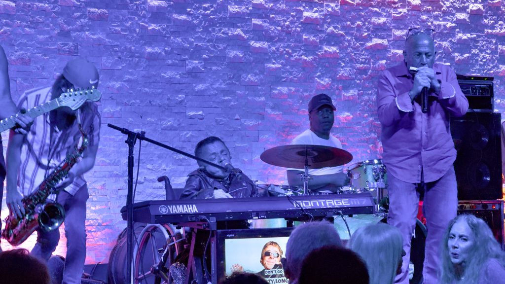 Shorty Long and the Jersey Horns performs at the Biergarten in Boca Raton, Sunday, Feb. 22, 2026. (Photo: Boca Daily News)