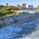 'Cliffs' formed at Boca Raton's South Inlet beach from weather fronts that produced erosion, Feb. 2026. (Photo: Boca Daily News)