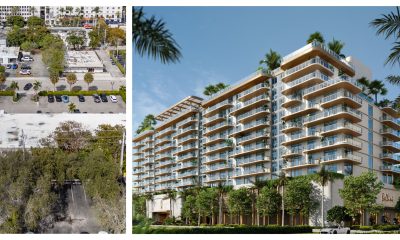 A rendering of the future 'Mr. C' complex in Boca Raton, FL, and a current aerial view, Feb. 2026. (Photos: Boca Daily News/ Mr. C)