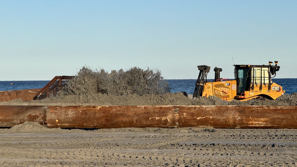 Beach replenishment in Delray Beach, March 1, 2026, (Photo: Boca Daily News)