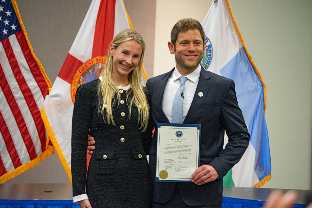Boca Raton Councilman Jon Pearlman is sworn into office, March 31, 2026. (Photo: Boca Daily News)