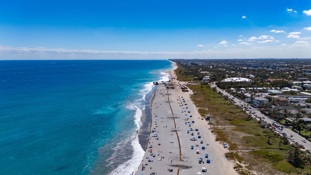 Beach replenishment in Delray Beach, March 1, 2026, (Photo: Boca Daily News)