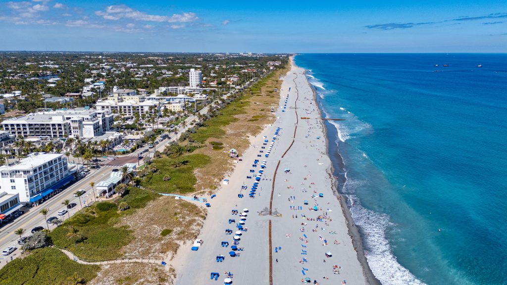 Beach replenishment in Delray Beach, March 1, 2026, (Photo: Boca Daily News)