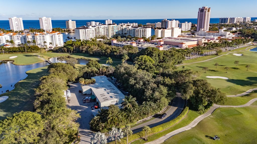 The portion of the property of The Boca Raton where a 76-unit, eight-story residential tower has been approved, March 2026. (Photo: Boca Daily News)
