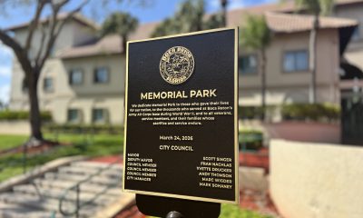 A plaque placed by the outgoing city council in 2026, ordered removed by the newly-elected council members the following week. (Photo: Boca Daily News)