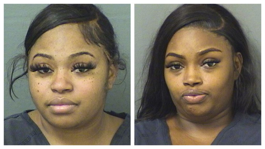 Vinquisha Chantiere Woodard, 32, of Lauderhill, and her sister Vintoya Woodard. (Photo: Palm Beach County Jail)