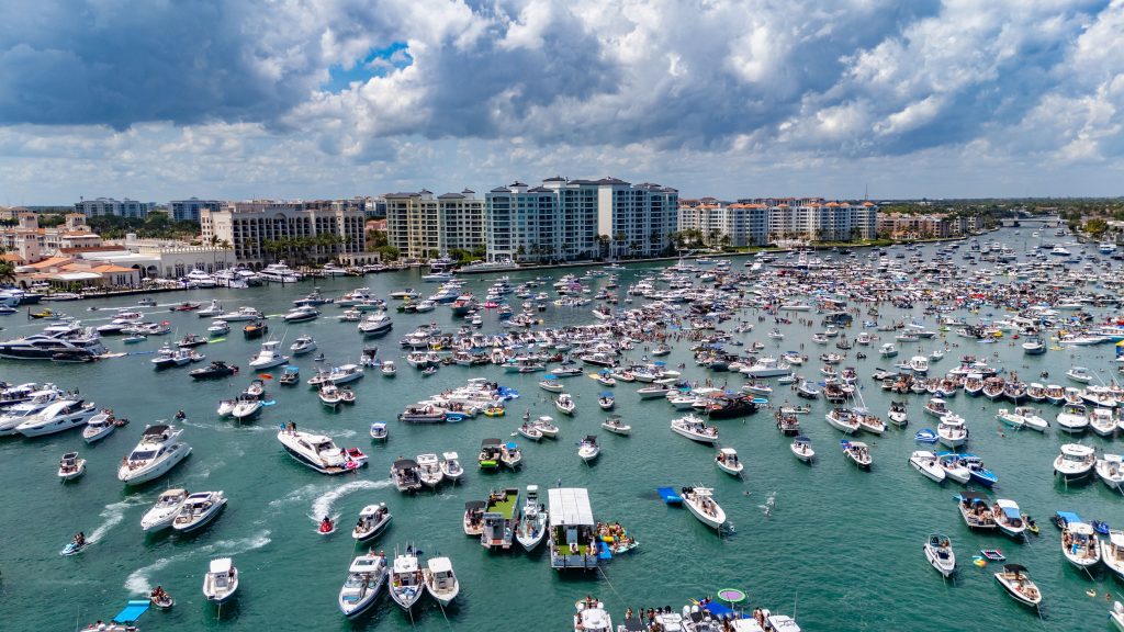 Boaters anchor up for the 2026 Boca Bash event in Lake Boca, Boca Raton, FL, Spril 26, 2026. (Photo: Boca Daily News)