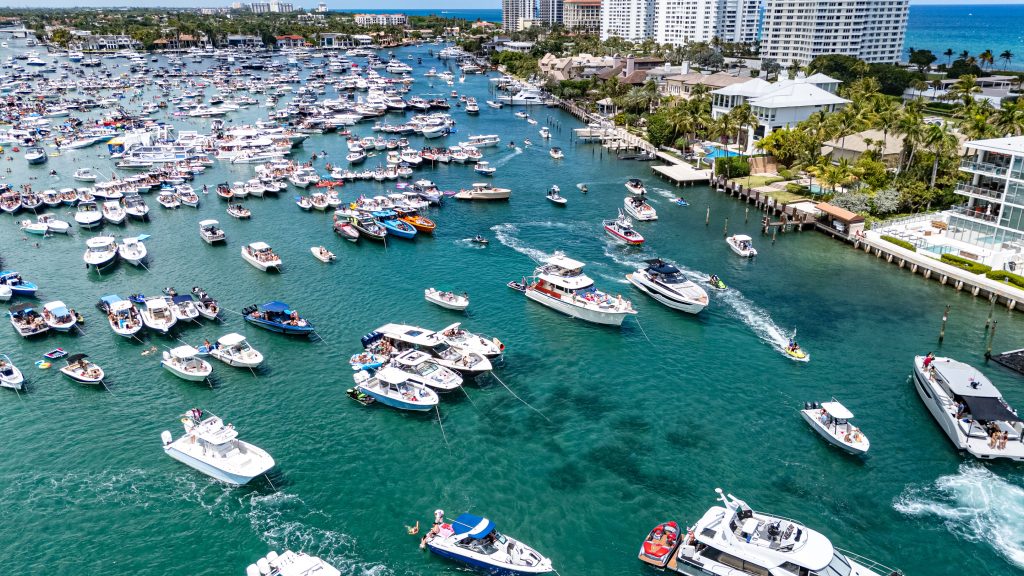 Boaters anchor up for the 2026 Boca Bash event in Lake Boca, Boca Raton, FL, Spril 26, 2026. (Photo: Boca Daily News)