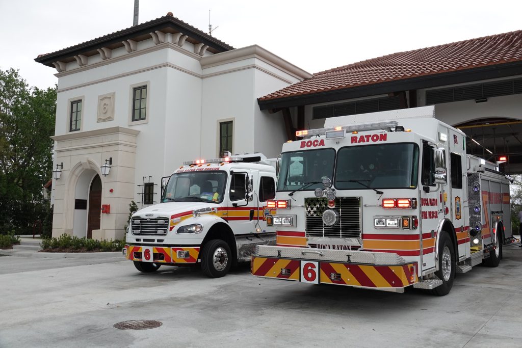 Boca Raton Fire-Rescue vehicles. (Photo: City of Boca Raton)