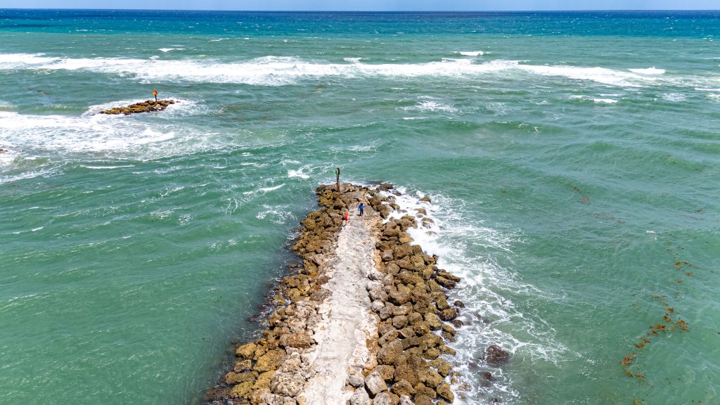 Large waves at Boca Inlet, April 21, 2026. (Photo: Boca Daily News)