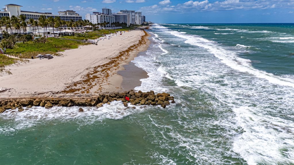 Large waves at Boca Inlet, April 21, 2026. (Photo: Boca Daily News)