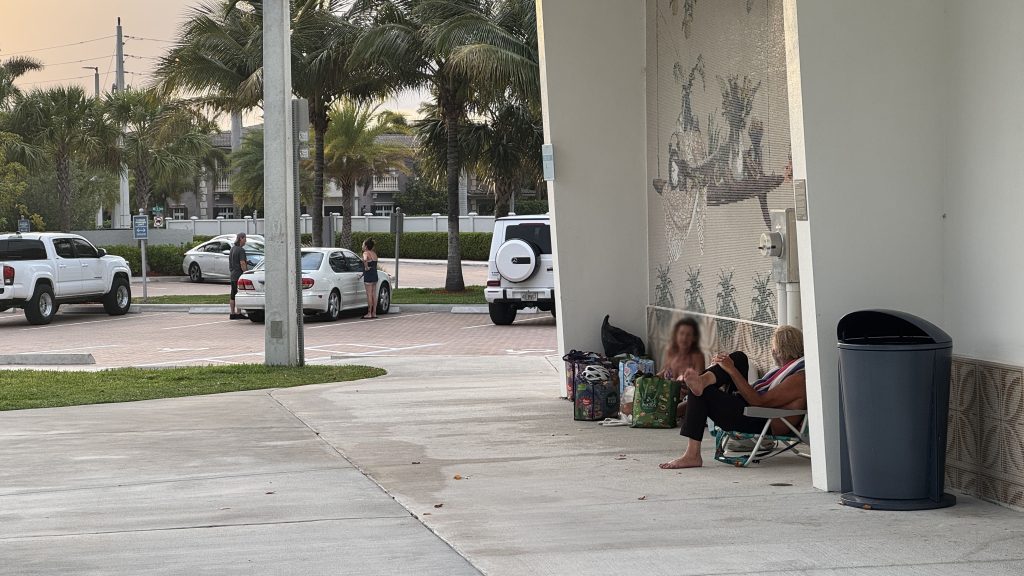 Homeless presence at Wildflower Park (Photo: Boca Daily News)