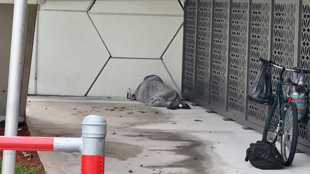 Homeless presence at Silver Palm Park, Boca Raton, FL. (Photo: Boca Daily News)