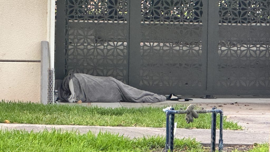 Homeless presence at Silver Palm Park, Boca Raton, FL. (Photo: Boca Daily News)