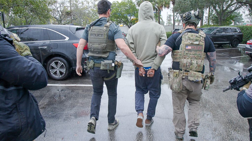 ICE removal agents conduct an arrest in Boynton Beach, FL. (Photo: ICE/DHS)