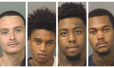 Jeremiah Jermaine Gonzalez, Jai’rus Sutton, Jeremiah Maurice Jackson and Rashod Lorenzo Evans. (Photos: Palm Beach County Jail)