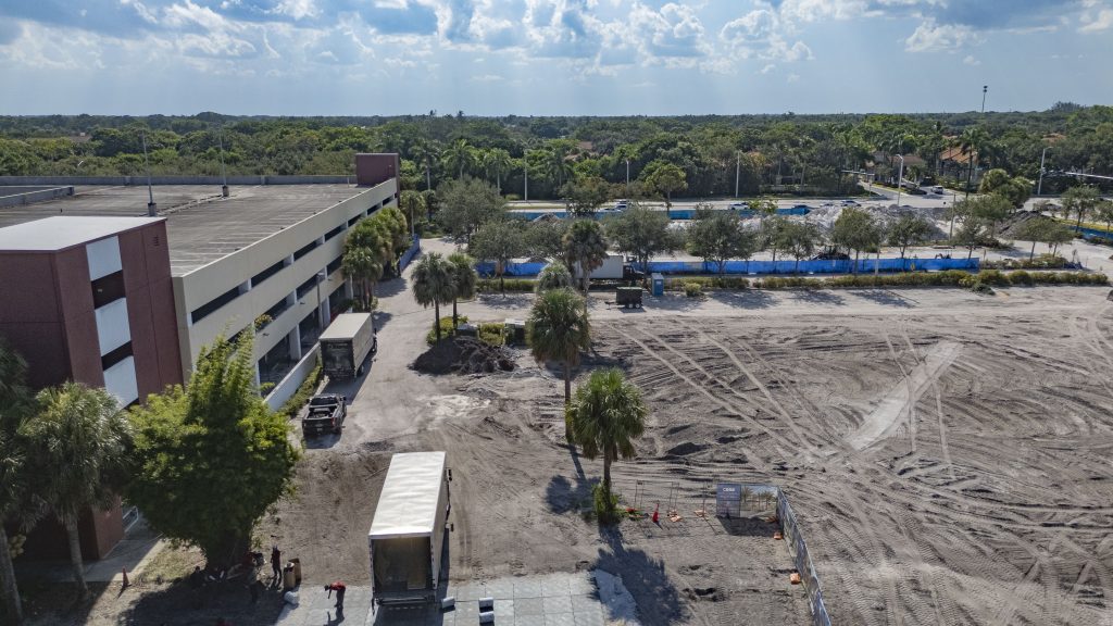 Demolition largely complete at the former Office Depot HQ in Boca Raton, FL, Aug. 2026. (Photo: Boca Daily News)