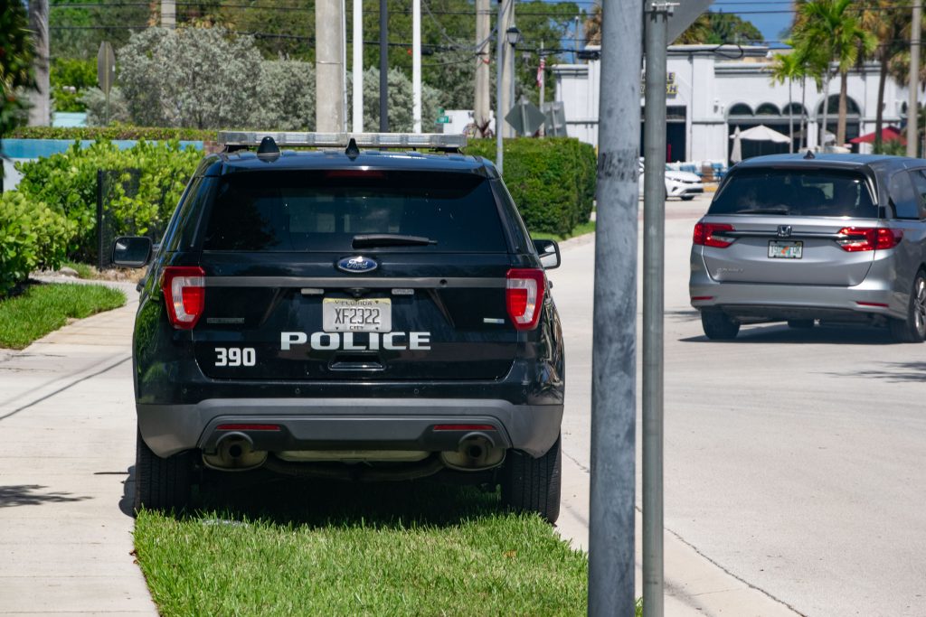 Boca Raton police presence along the 1400 block of NE 2nd Court, a day after a 'targeted shooting' occurred there. (Photo: Boca Daily News)