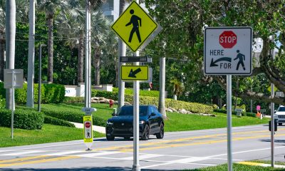 The future location of in-road embedded LED lights in Highland Beach along A1A. (Photo: Boca Daily News)