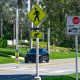 The future location of in-road embedded LED lights in Highland Beach along A1A. (Photo: Boca Daily News)