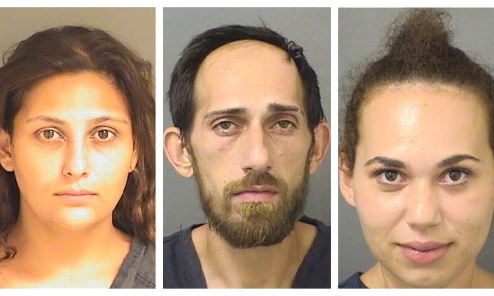 The suspects in the robbery of a Best Buy store that involved a child. (Photos: Palm Beach County Jail)