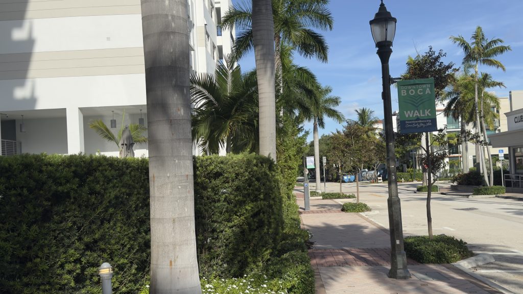 Two parking spaces that will become a temporary loading zone for Tower 155 in downtown Boca Raton, FL, Sept. 2026. (Photo: Boca Daily News)