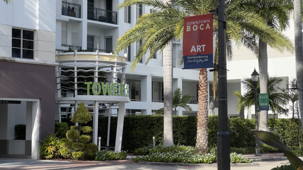 Two parking spaces that will become a temporary loading zone for Tower 155 in downtown Boca Raton, FL, Sept. 2026. (Photo: Boca Daily News)
