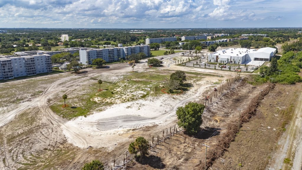 The future location of a 42,00 square foot skate park at Boca Raton's North Park complex, Sept. 2026. (Credit: Boca Daily News)