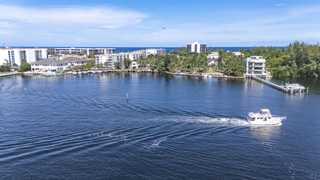 The future location of a 196-foot pier extending from the 'Boca Trophy' lot on NE 24th Street on the barrier island. (Photo: Boca Daily News)