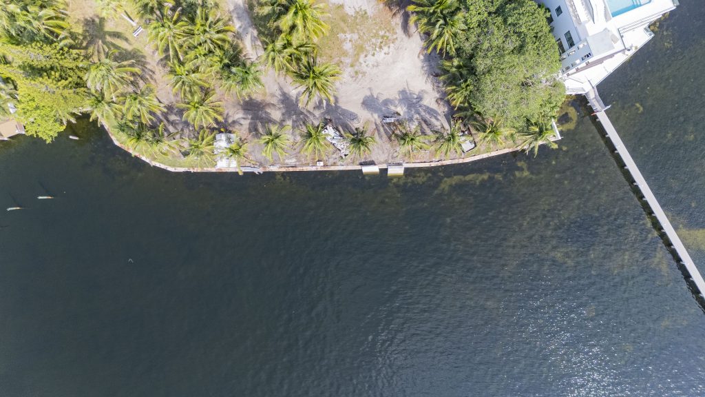 The future location of a 196-foot pier extending from the 'Boca Trophy' lot on NE 24th Street on the barrier island. (Photo: Boca Daily News)