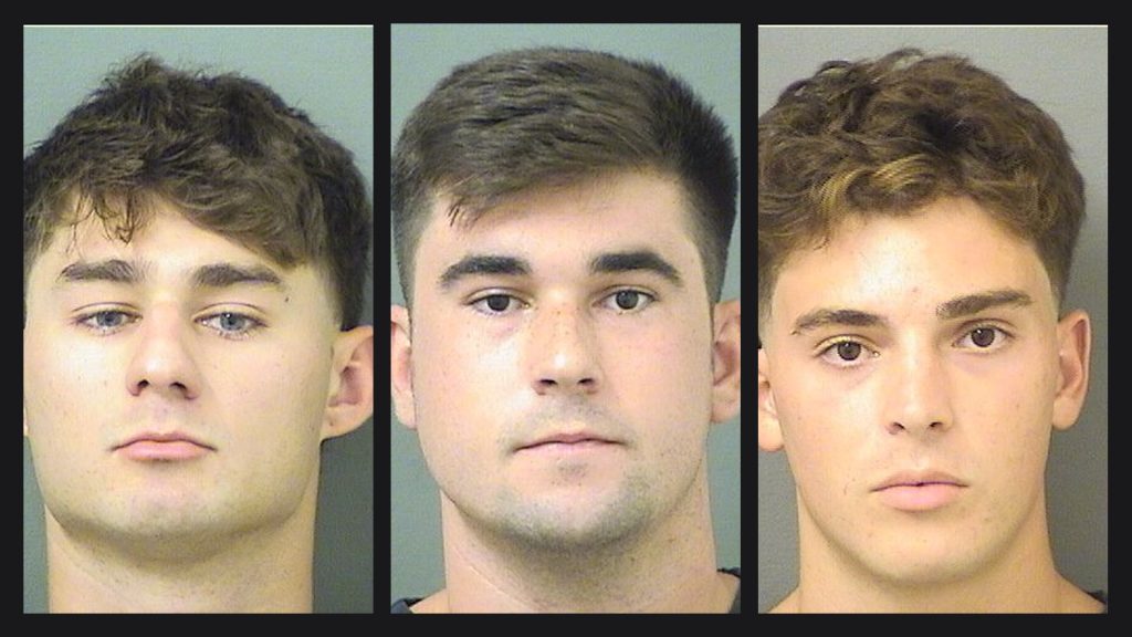 Grant David Genovese, Dylan Khoury and Gabriel Alberto Rodriguez-Baz. (Photos: Palm Beach County Jail)