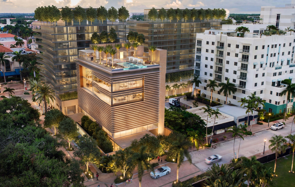 The future Sanborn Tower social club project in downtown Boca Raton, FL. (Planning Document)