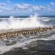 Waves crash at Boynton Inlet, Palm Beach County, FL, Oct. 20, 2026. (Credit: Boca Daily News)