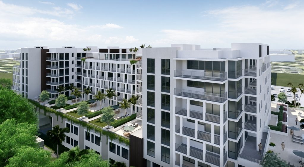 The 'Park Tower at Broken Sound' building, as shown in a rendering. (Planning Document)